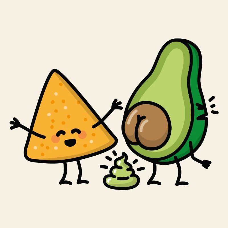 Chips de tortilla de caca d’avocat guacamole merde