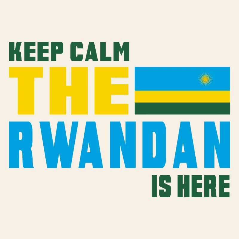 Keep calm Rwanda flag design
