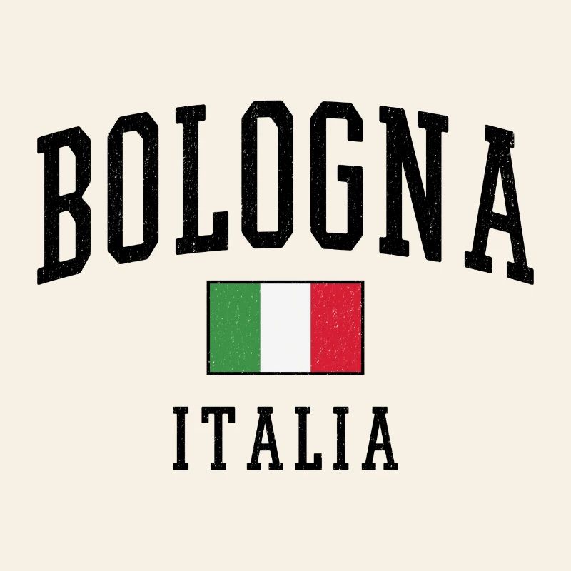Bologne - Italie Drapeau