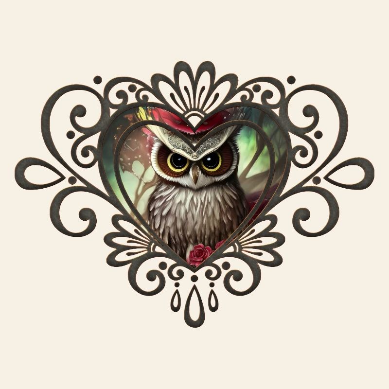 Schöne Eule, der Vogel der Nacht