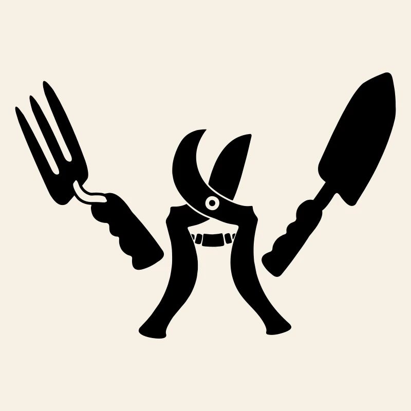 Gartengärtner bereit