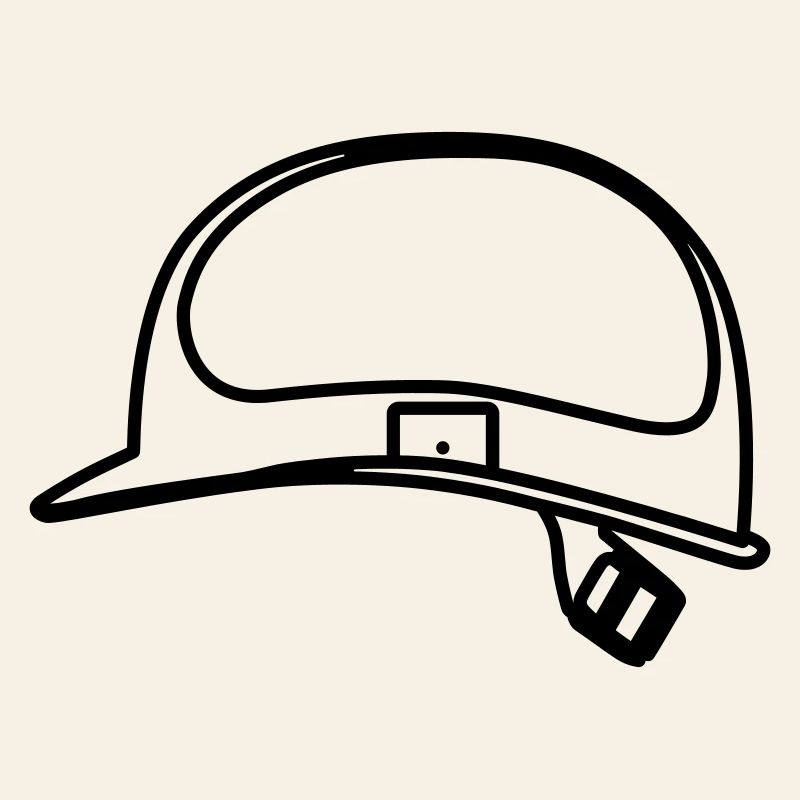 Helmet Construction Worker Outline Smybol