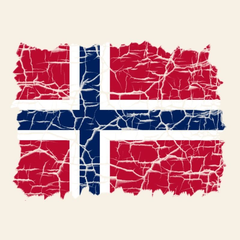Norway Flag Style Grunge