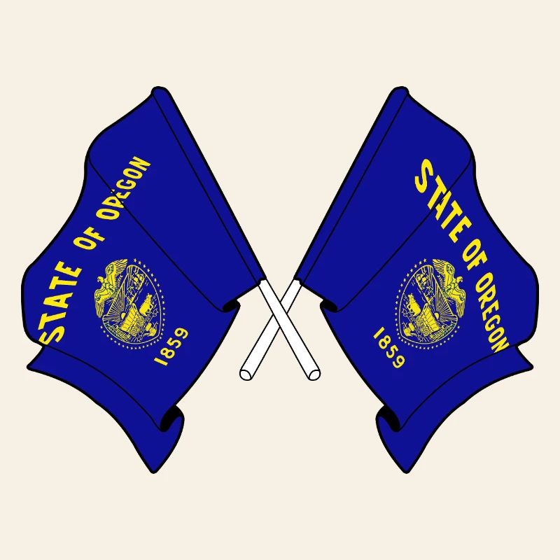 Deux drapeaux ont traversé l’Oregon