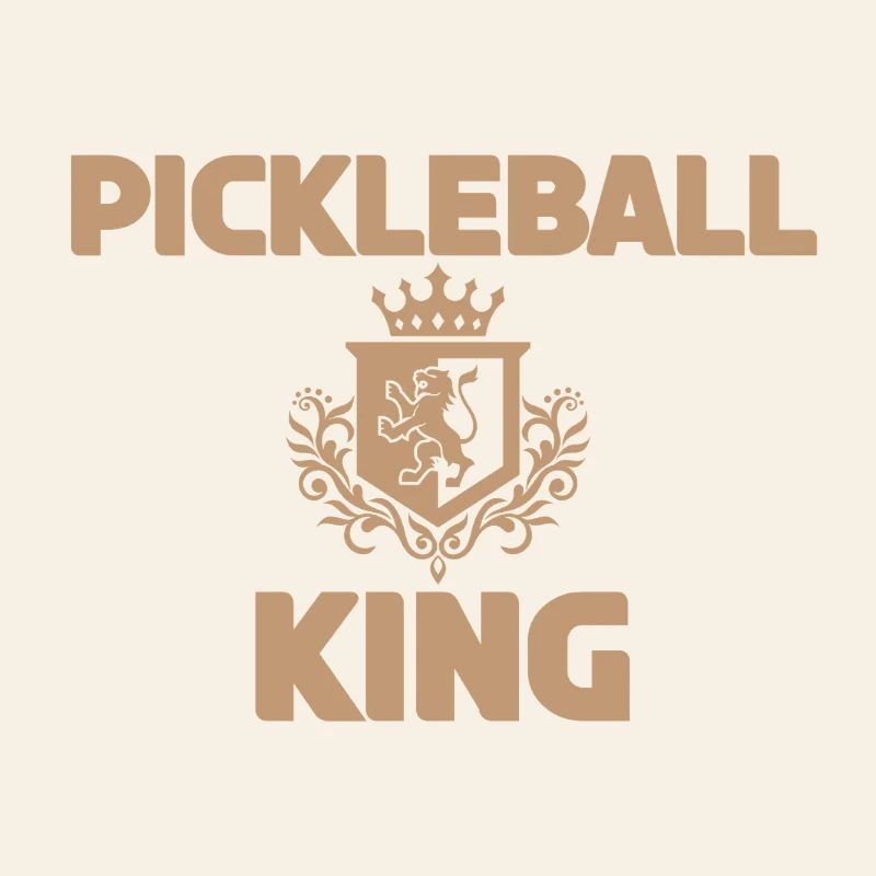 Pickleball King Pattern Design