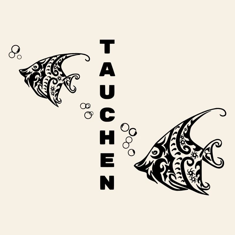 Plongée – Tribal Fish Design