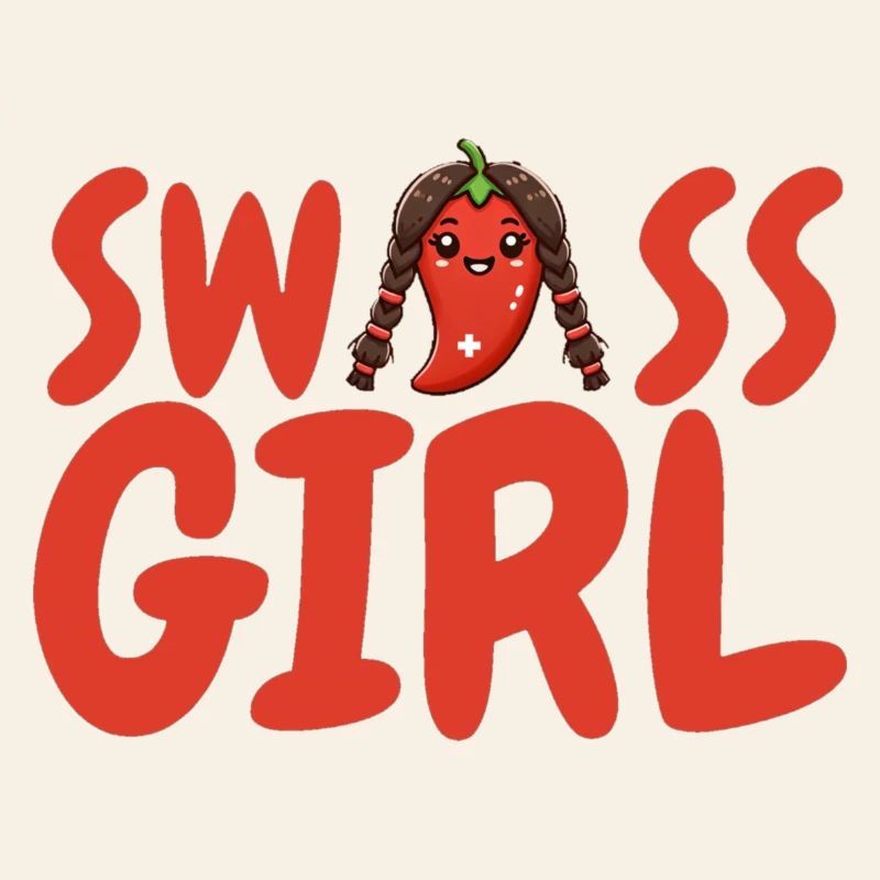 Heisser Chili-Pfeffer  als Schweizer Mädchen