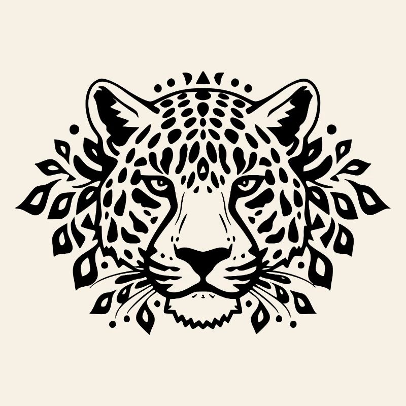 Leopard schwarz schwarzer Leopard 