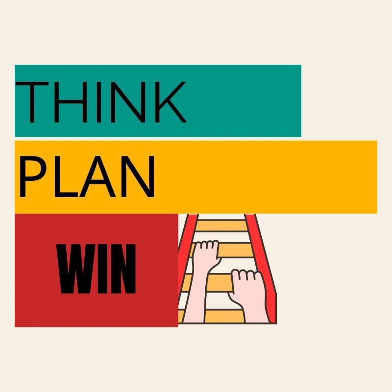 THINK · PLAN · WIN – Motivational T-Shirt