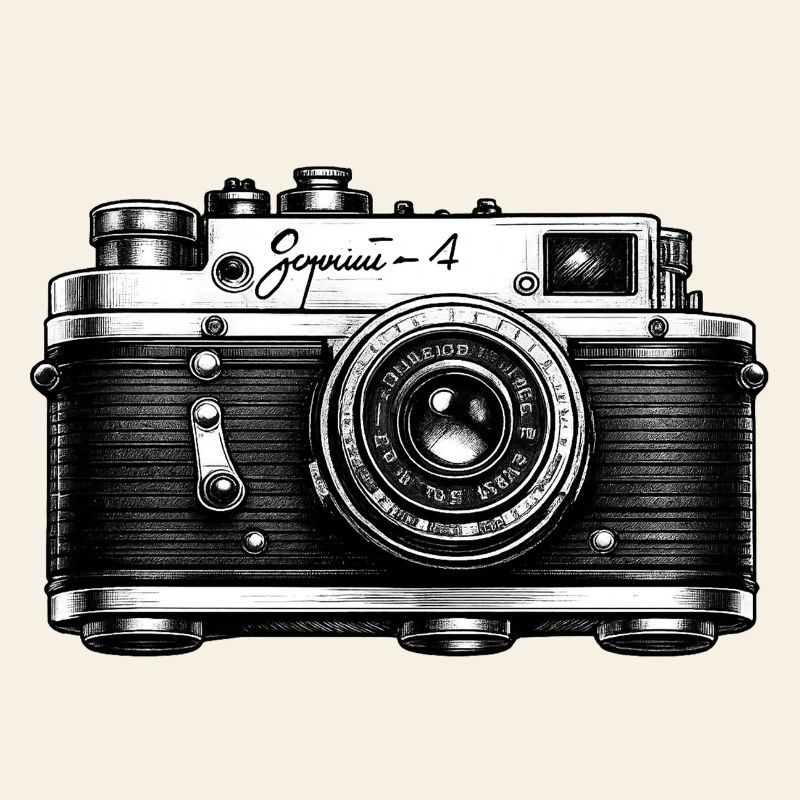 Vintage Camera Sketch