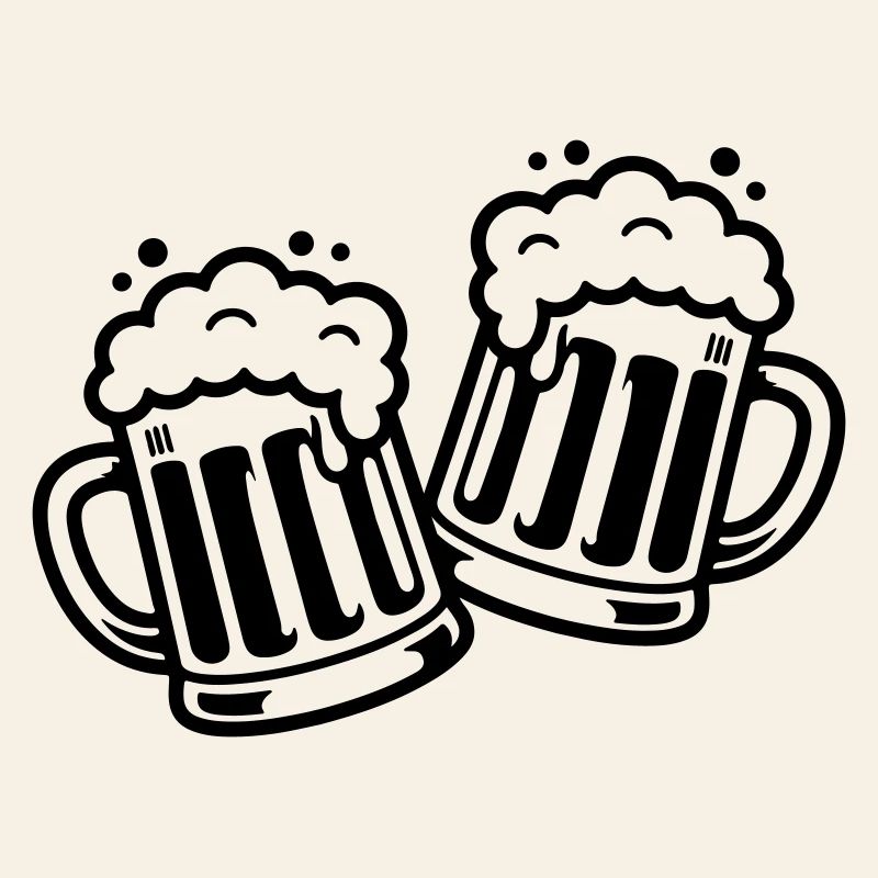 Bierkrug Prost Comic Bier