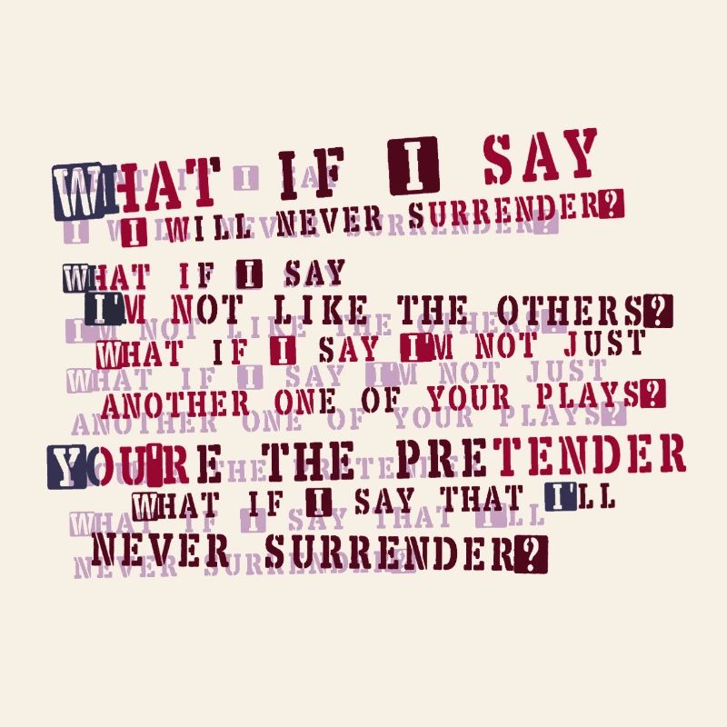 Typographie de la résolution implacable