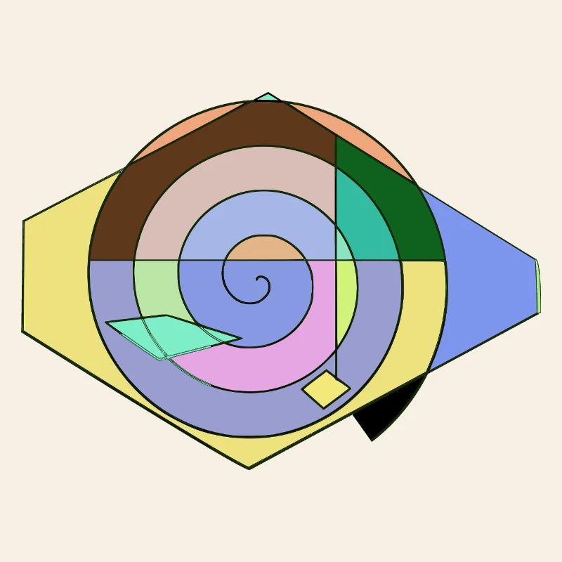 Spirale Farbspaß Geometrie