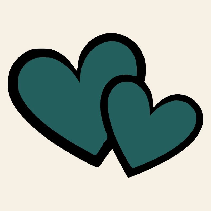 blue heart dark blue 2 hearts heart pattern