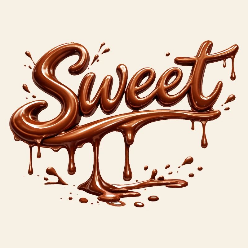 Lettrage chocolat sucré
