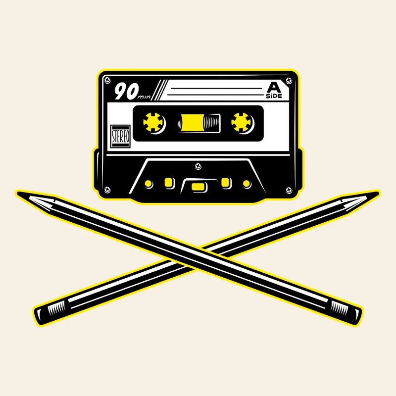 Cassette et crayons