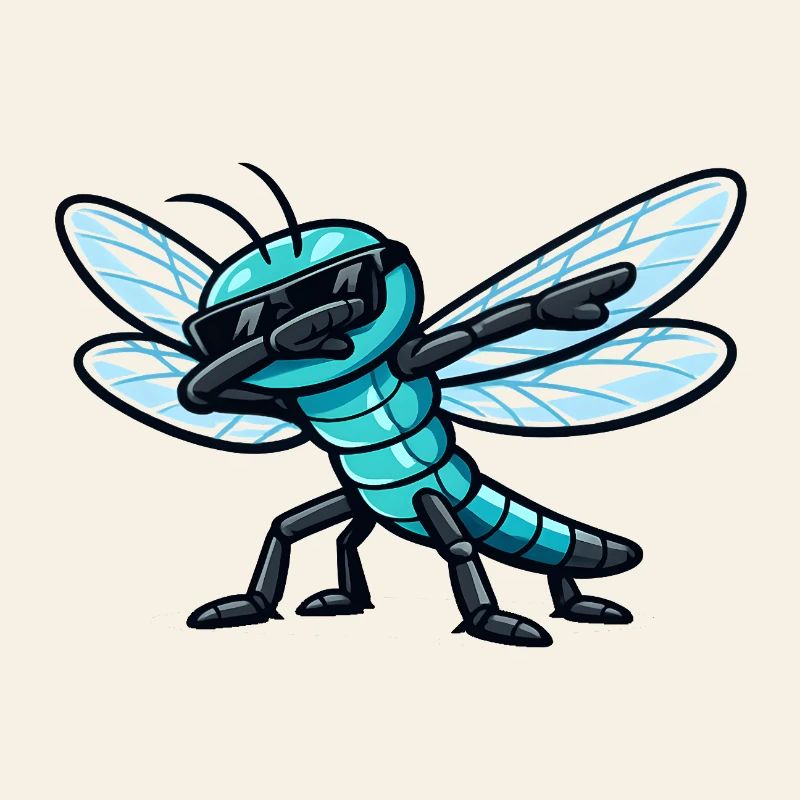 Dabbing Dragonfly