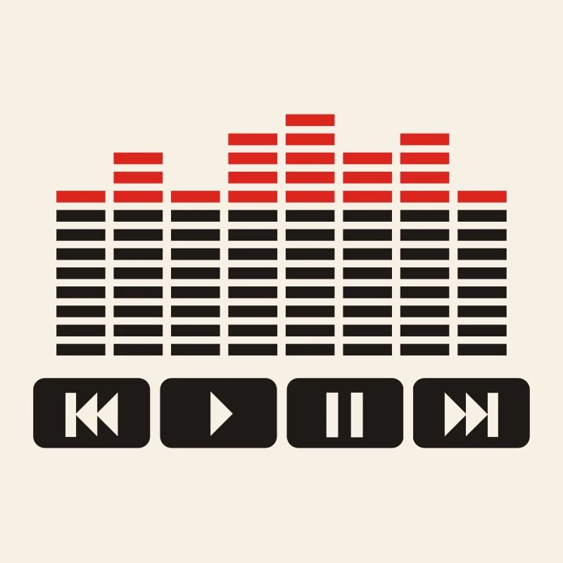 Equalizer audio player dj