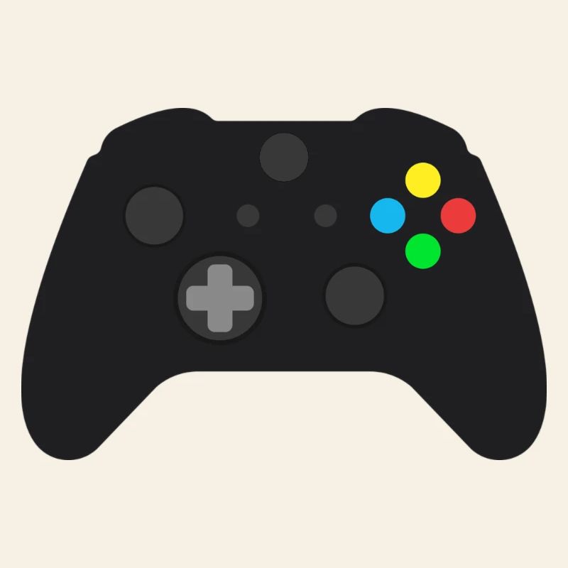 Dunkles Gamepad Neon-Knöpfe