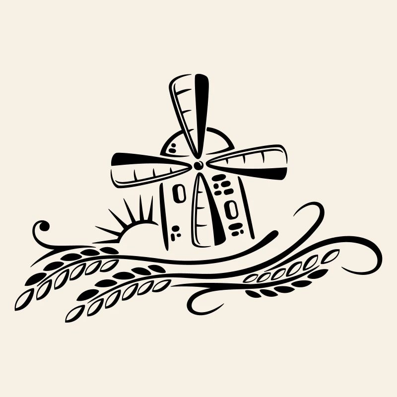 Windmühle Mühle Bäcker Getreide