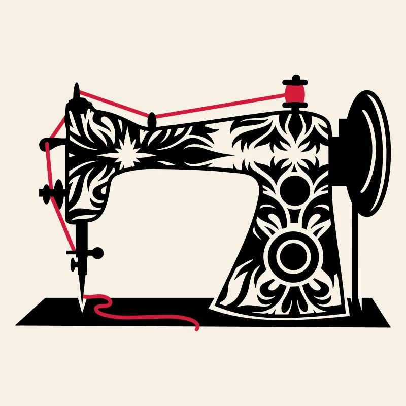 nostalgisch antike Retro Nähmaschine