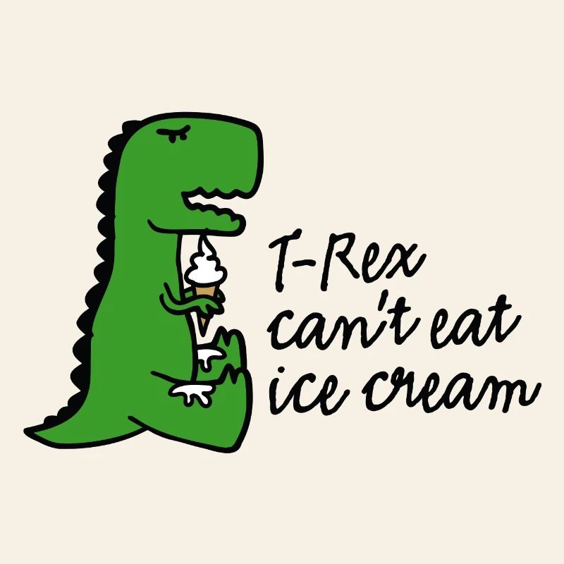T-rex can't eat cream