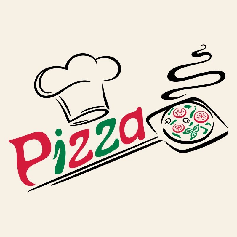 Pizza baker with cooking cap