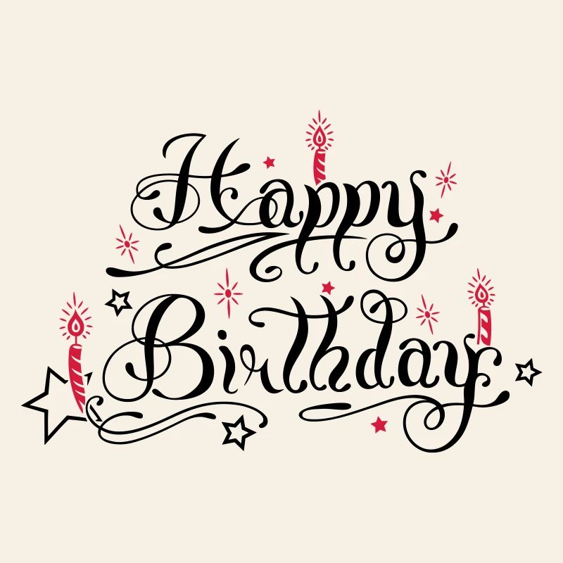 Joyeux anniversaire avec des bougies