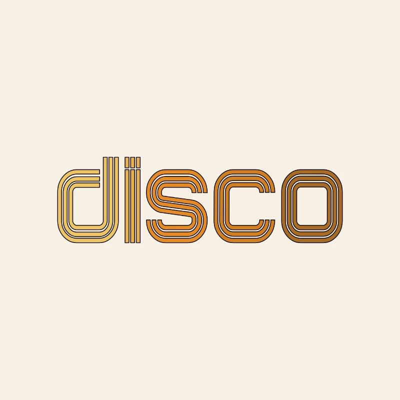 Disco Neon Line Logo