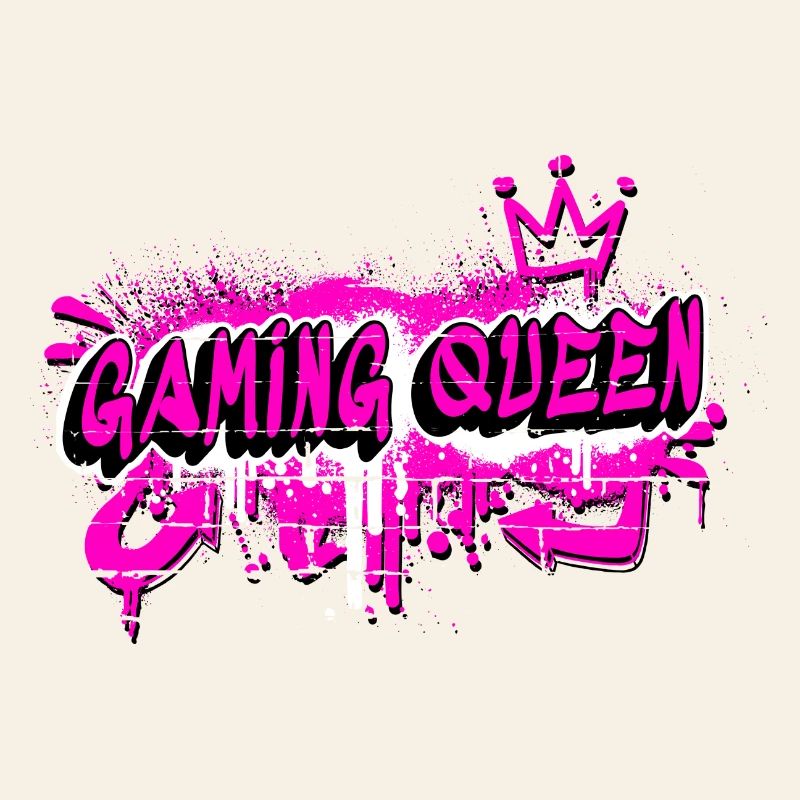 Gaming Queen Graffiti Design