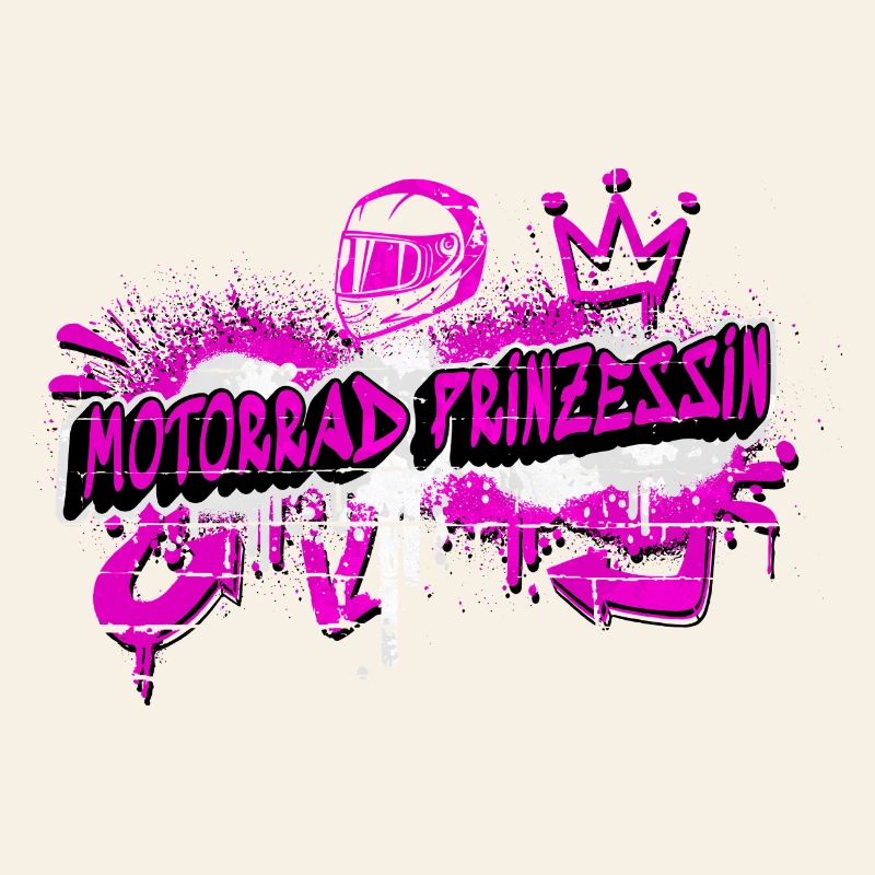 Moto Princesse Graffiti Design