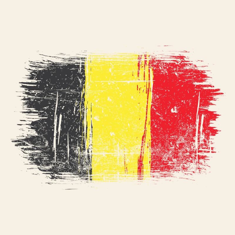 Brushstroke Belgian Flag