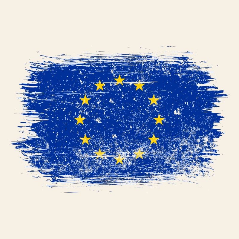 Brushstroke EU Circle Flag