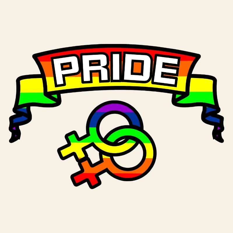 Rainbow lesbies proud logo 2