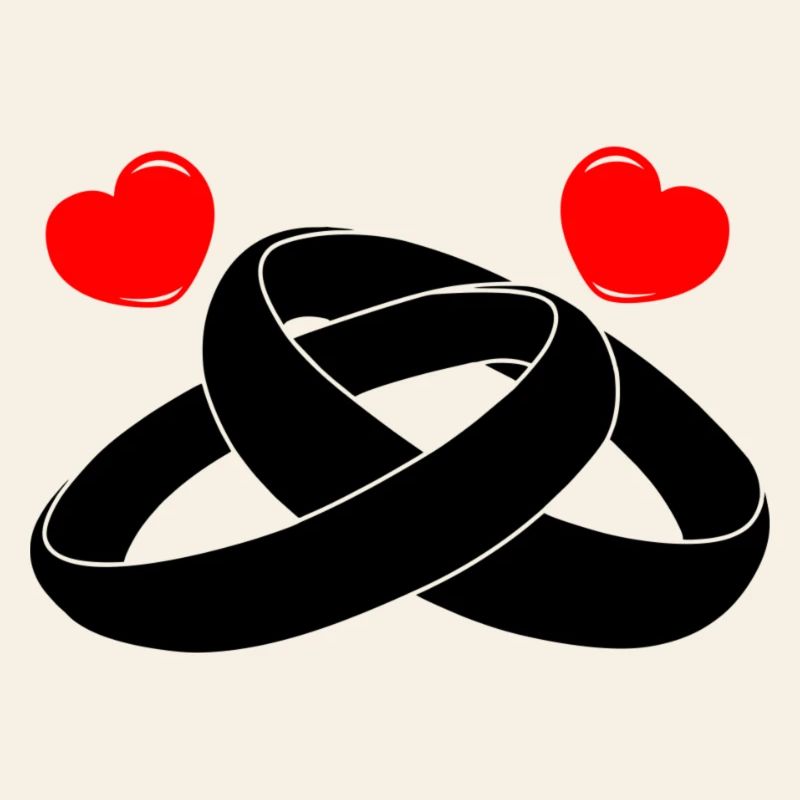 Alliances avec cœur