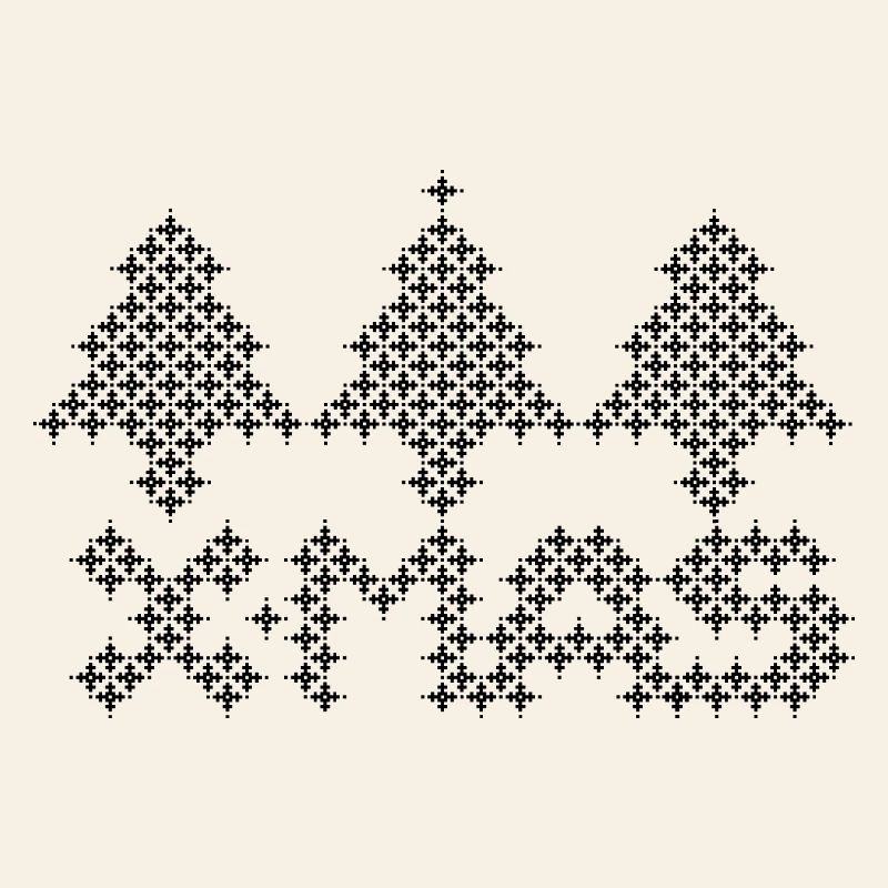 XMAS Tree Christmas Tree Pixel Pattern Icon