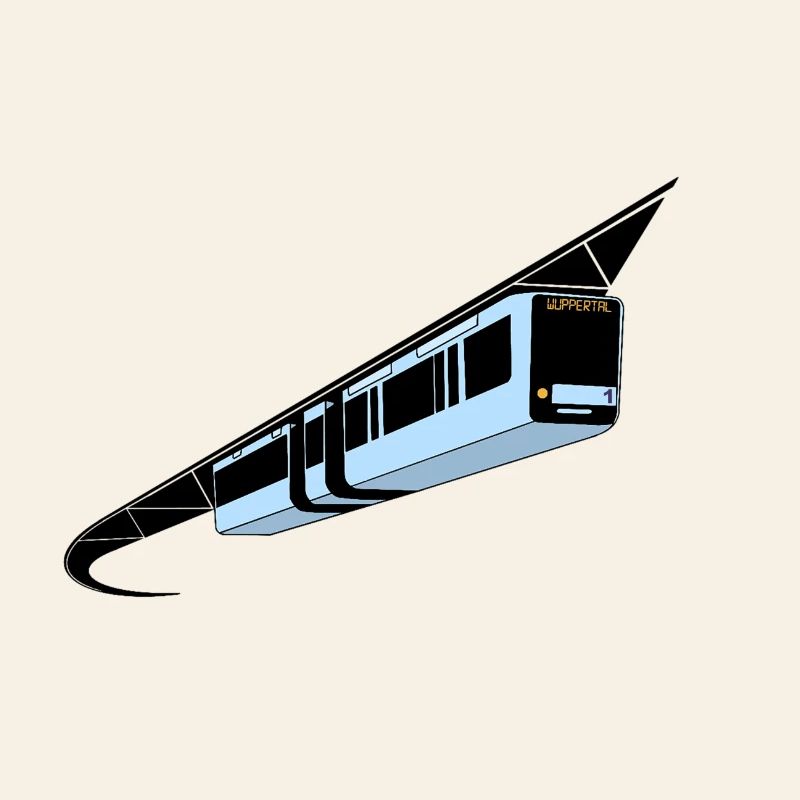 Wuppertal Schwebebahn bunt