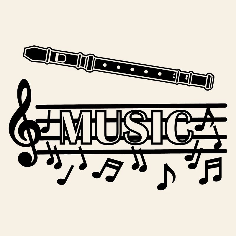 Logo de la musique de la flûte à bec