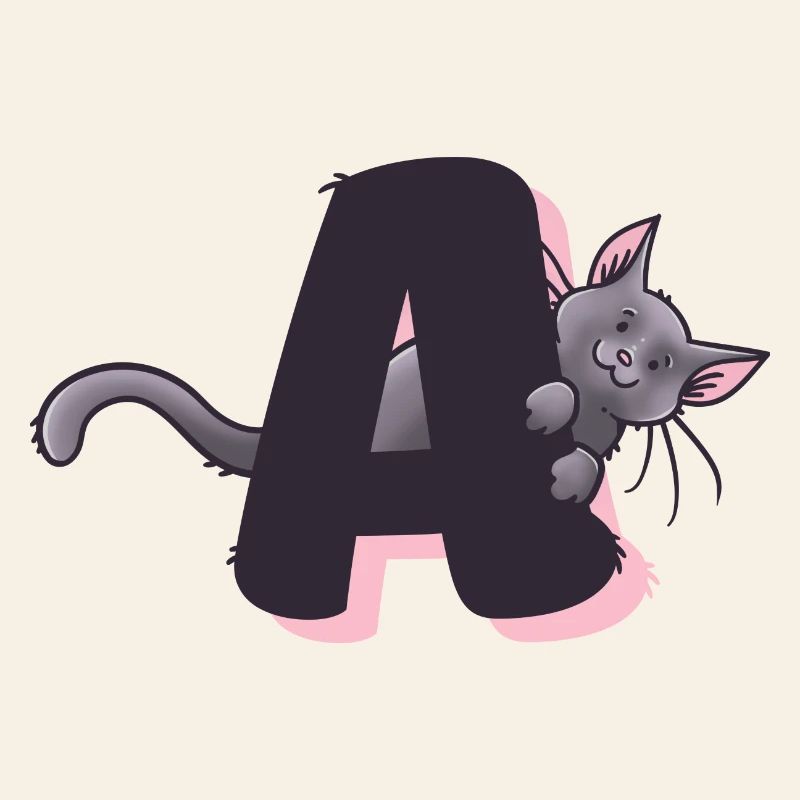 Katze Buchstabe A