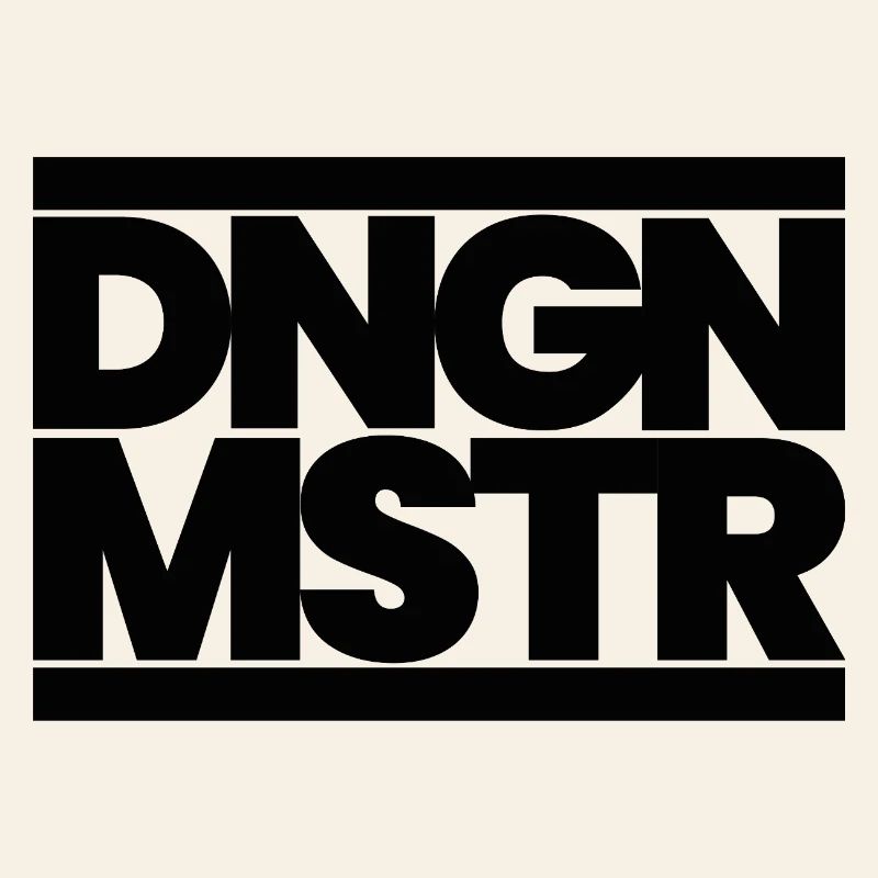 DNGN MSTR – RPG Game Master Design minimal - Noir