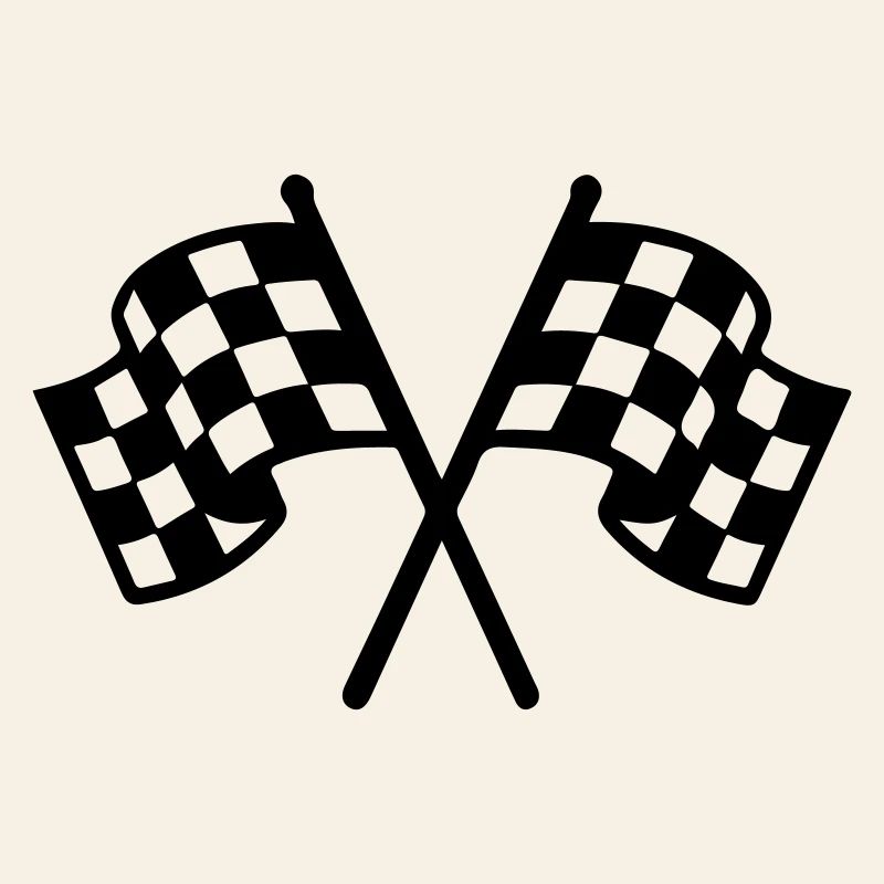 Icône du drapeau de course