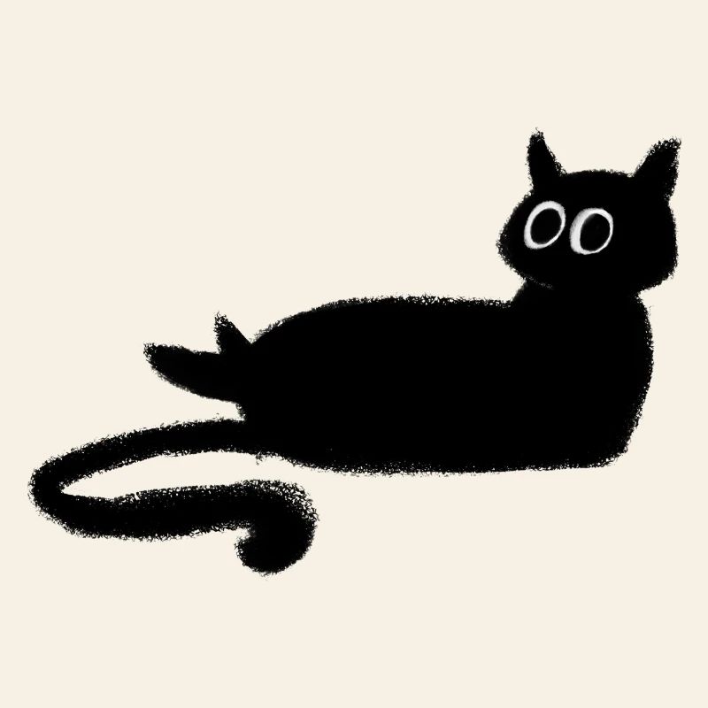 Anthrazit Schwarze Katze