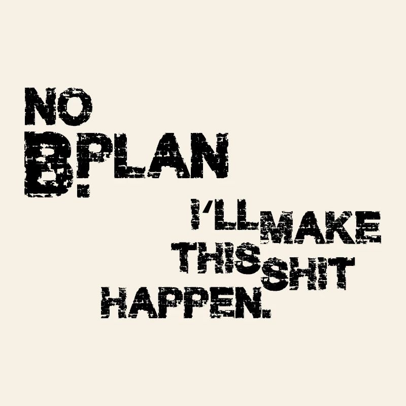 Pas de plan B – Déclaration de faute de frappe grunge