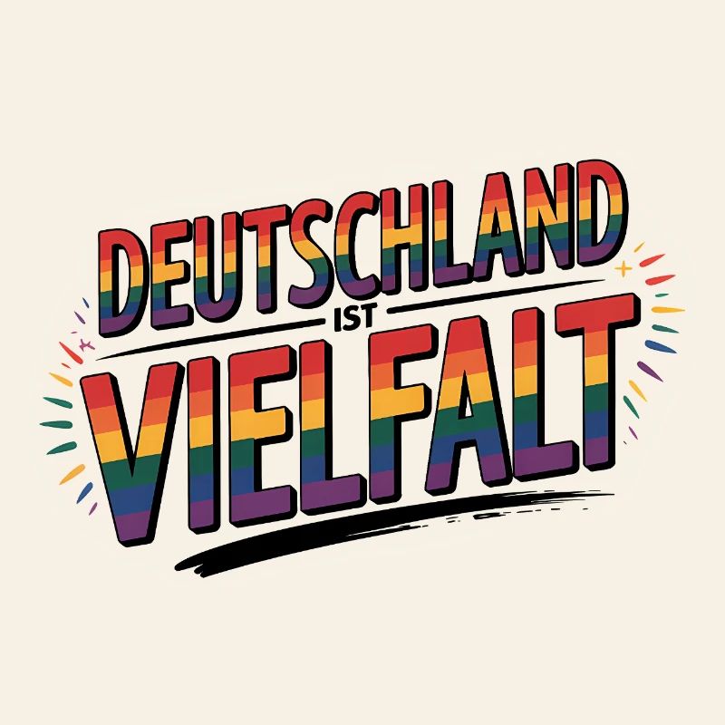 Germany is Diversity - Cool Pride Logo