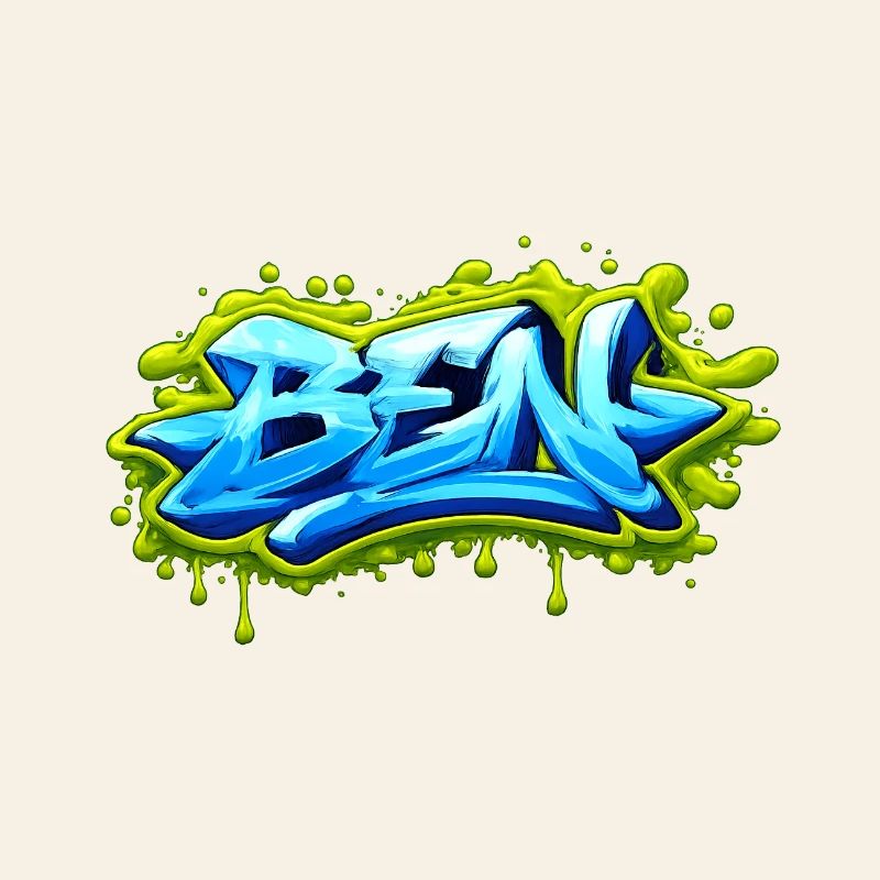 Graffiti BEN Name Gift Ideal Printable on t-