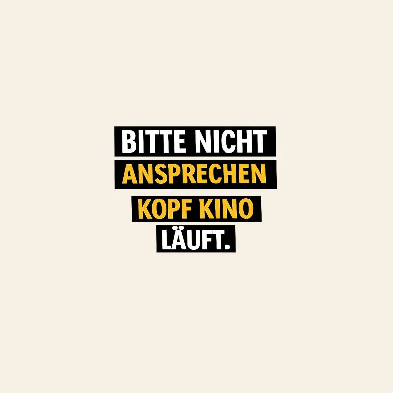 Bitte Nicht Ansprechen Kopf Kino Läuft