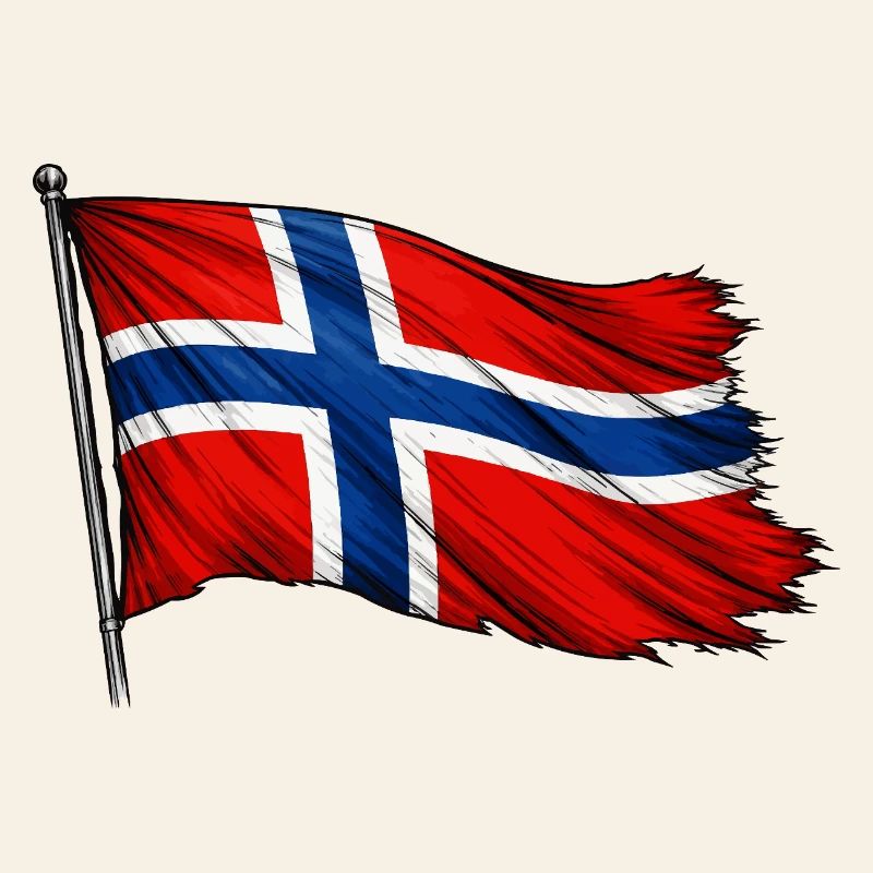 Drapeau de la Norvège