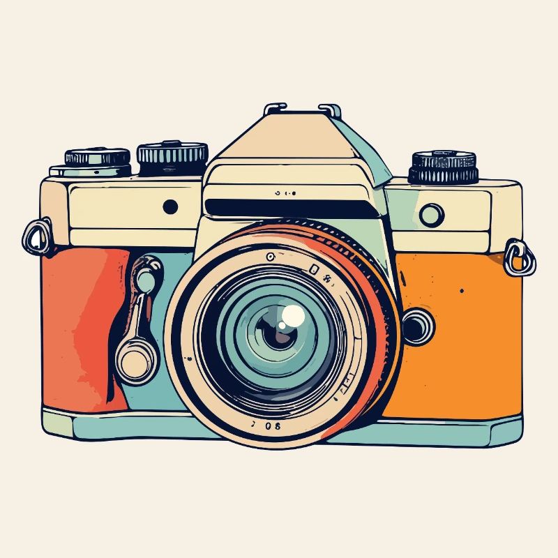Retro SLR Camera Camera Camera Illustration