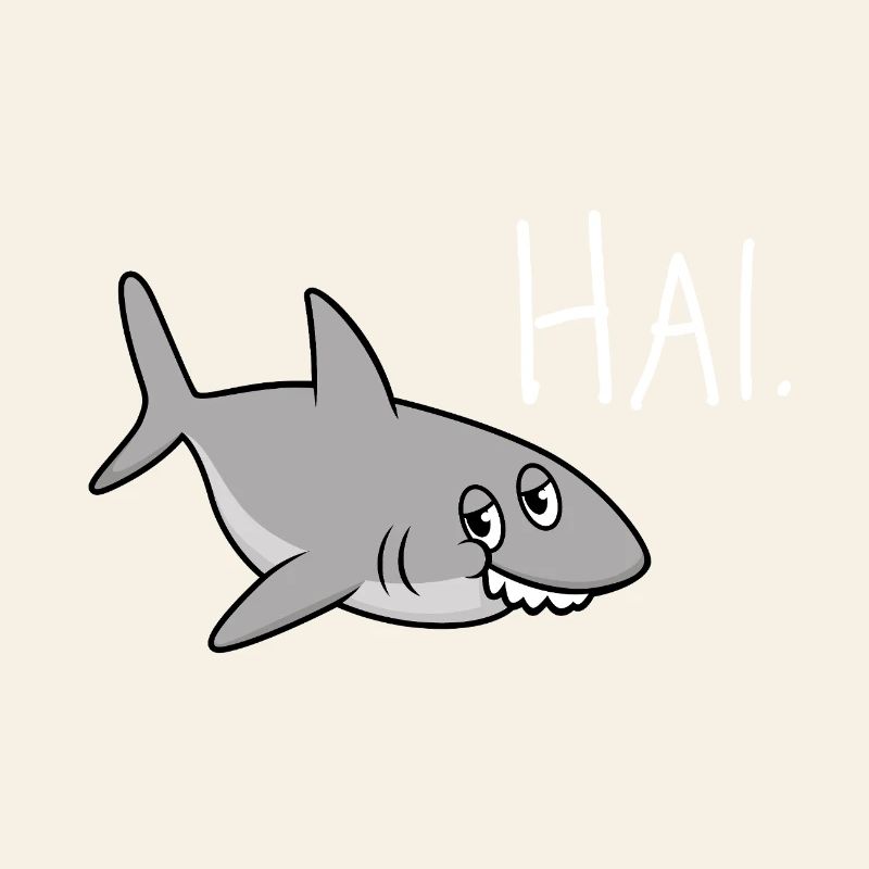 Shark. – Funny statement with funny shark