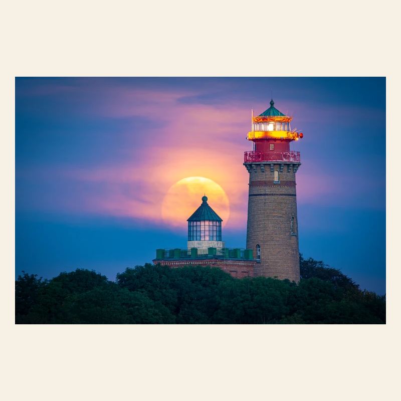 Moonlight Lighthouse Coast